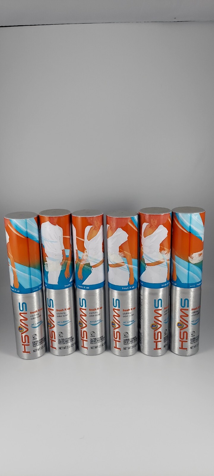Tide Swash Fresh It Up Odor Remover Aerosol Spray Clothing Fabric Lot Of 6 RARE