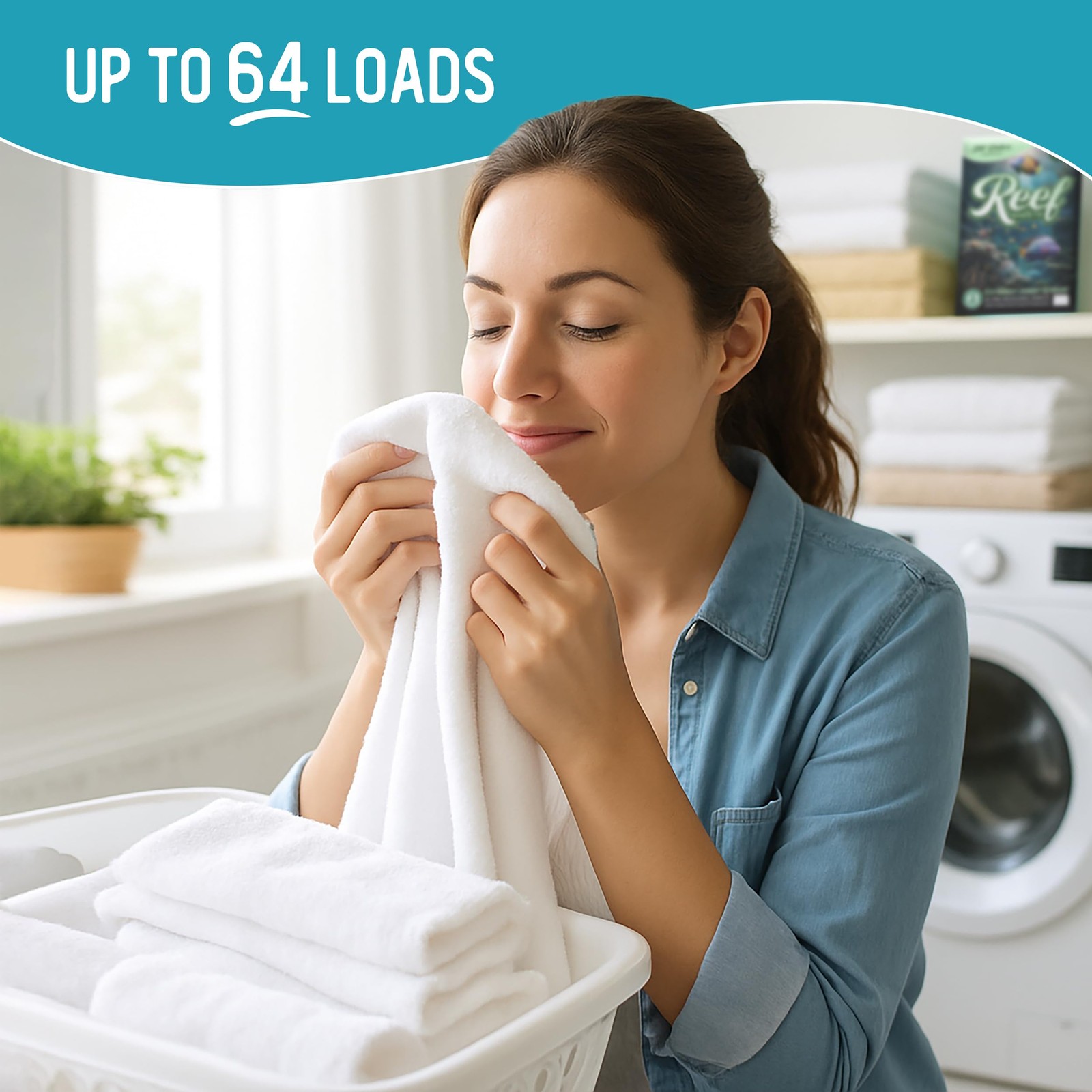 32 PCS Laundry Detergent Sheets 64 Loads Hypoallergenic EcoFriendly Packagin