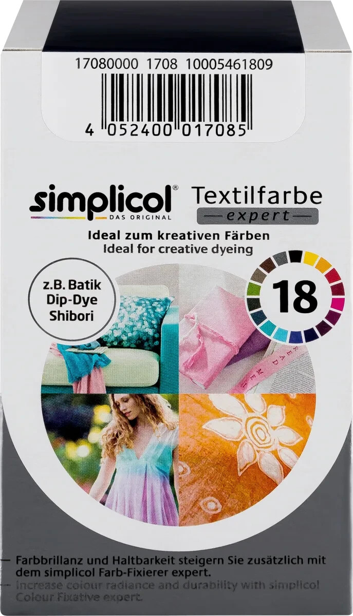 Simplicol Fabric Dye Expert Marine Blue for 600g Fabric 2x Color and 1x Fixative
