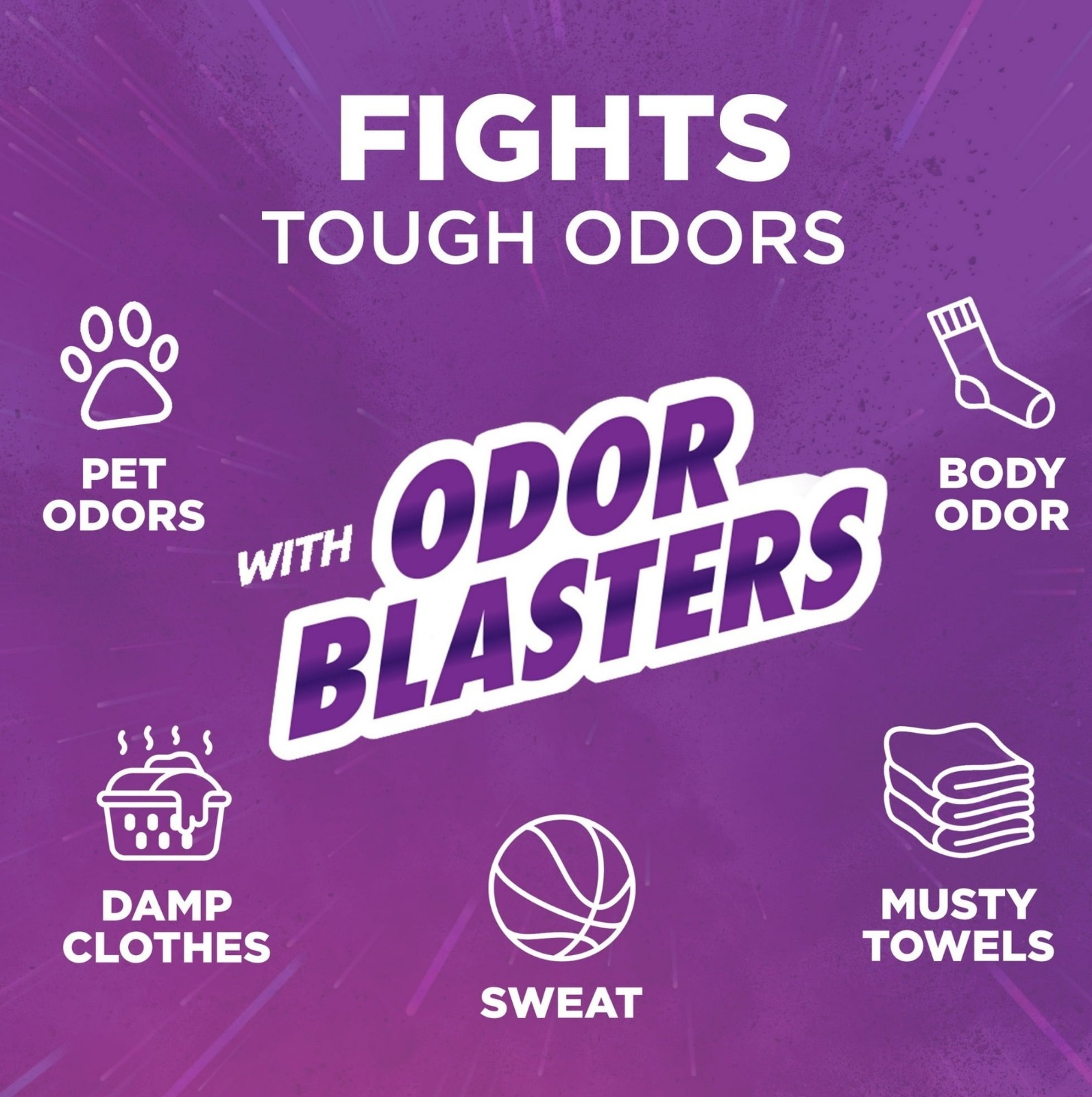 ARM & HAMMER OxiClean Odor Blasters Laundry Detergent, 77 Loads, 100.5 oz