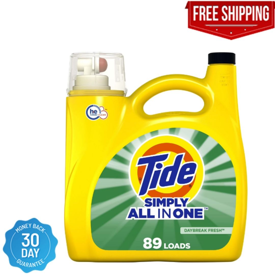 Tide Simply Liquid Laundry Detergent 117 oz 89 Loads Daybreak Fresh HE Clean