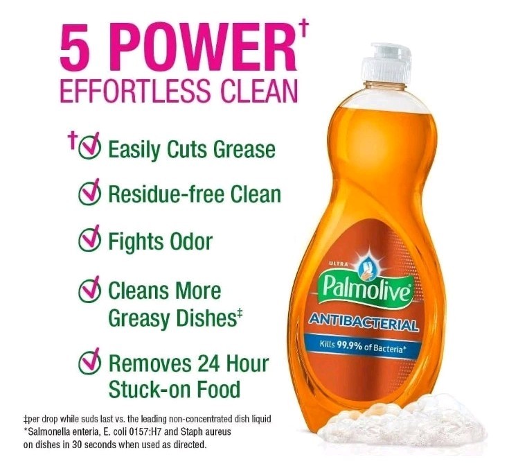 PALMOLIVE (2-PACK) 9.7 Fl. Oz. 🍊🫧 ●ANTIBACTERIAL● Ultra Dishwashing Liquid.