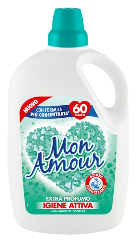 Felce Azzurra Fabric Softener Mon Amour 3000 Ml. 60 Washes Hygiene