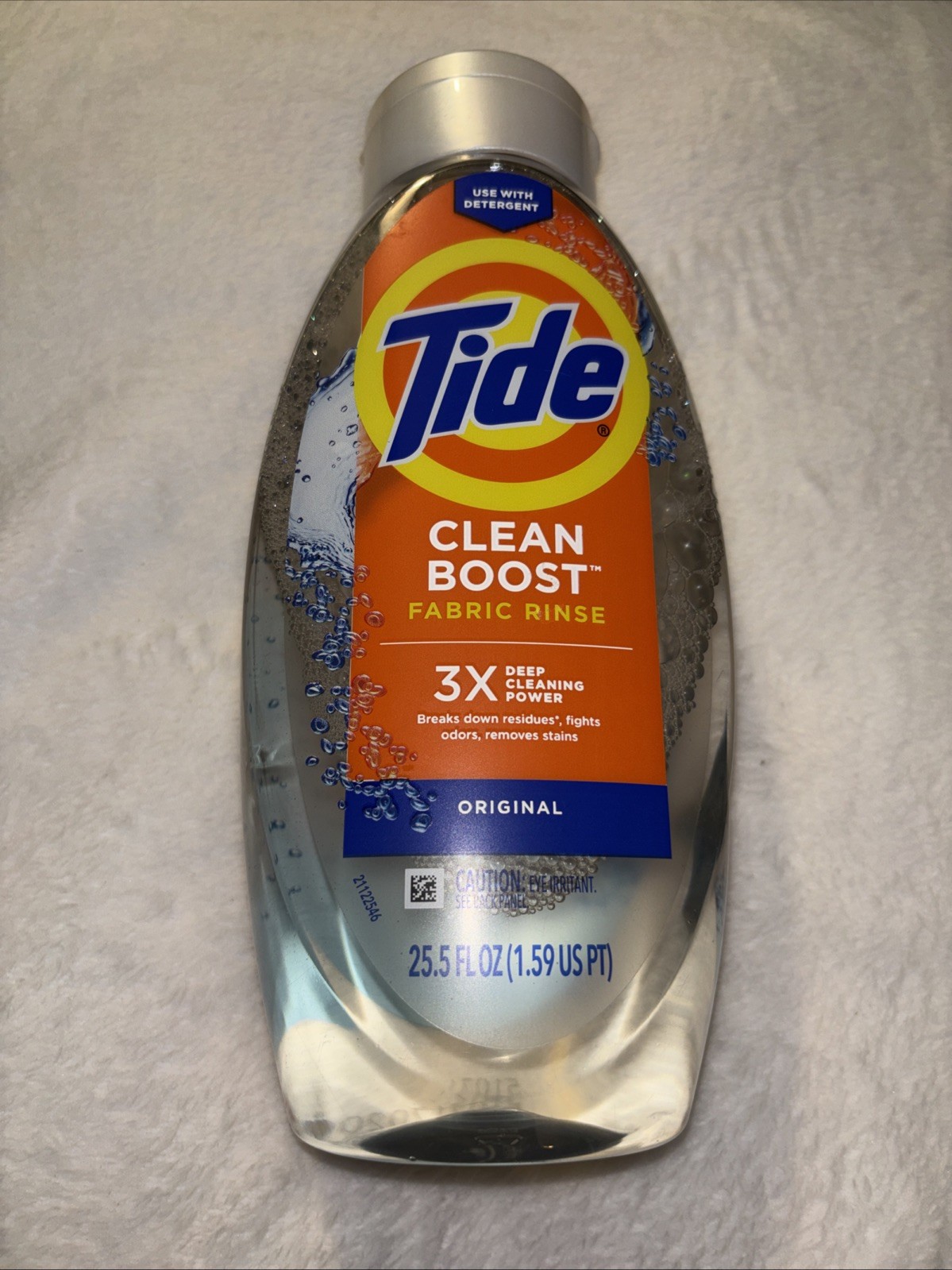 Tide Clean Boost Fabric Rinse 3x Odor Power Original Cleans Deep 25.5oz