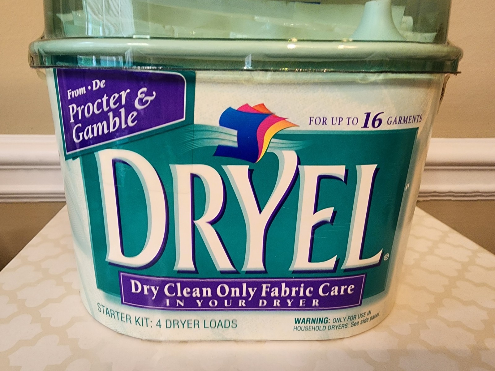 Dryel At Home Dry Cleaner Starter Kit 3-4 Loads Up To 16 Garments Vtg 1997 READ