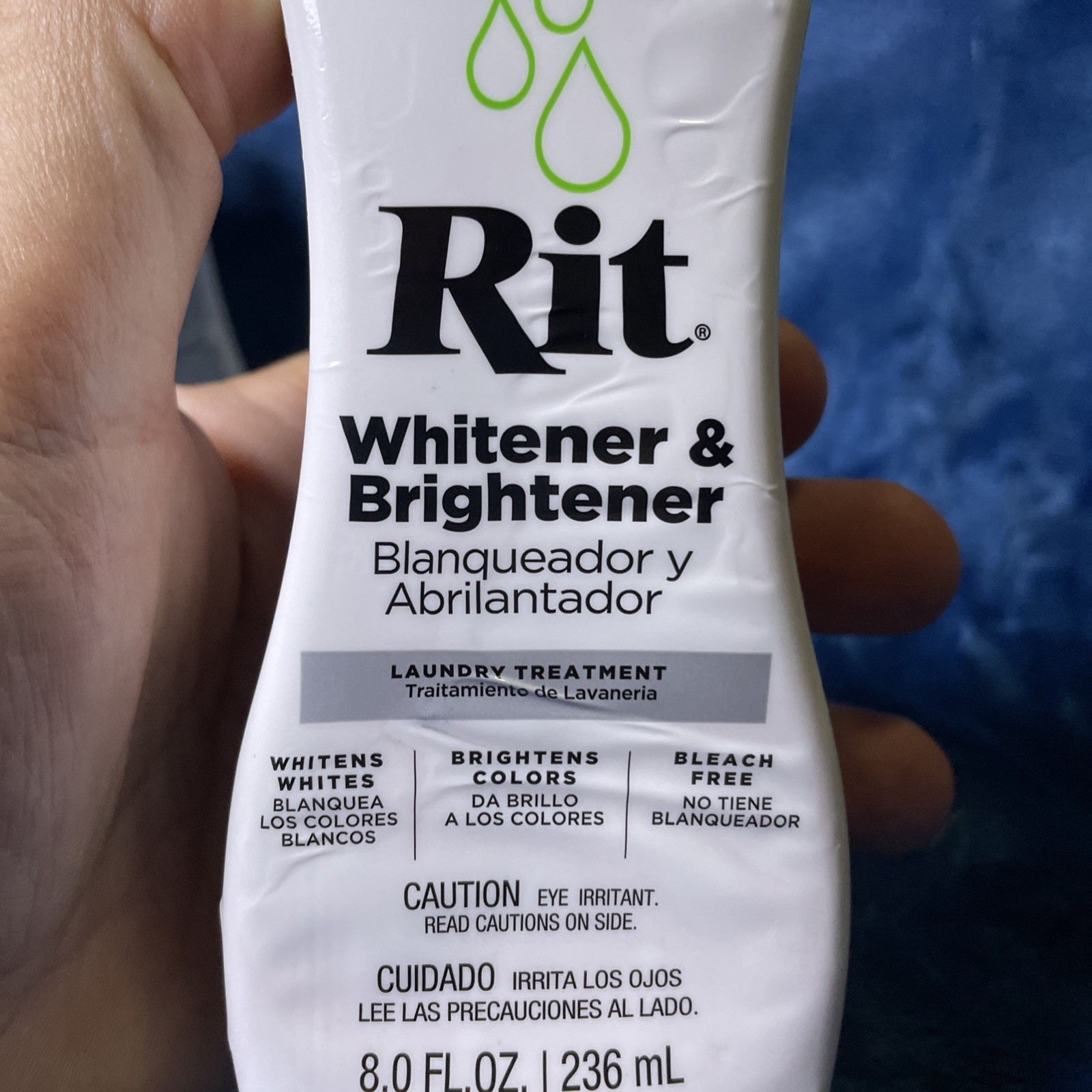 Rit Dye Laundry Treatment Whitener and Brightener, 8 fl oz