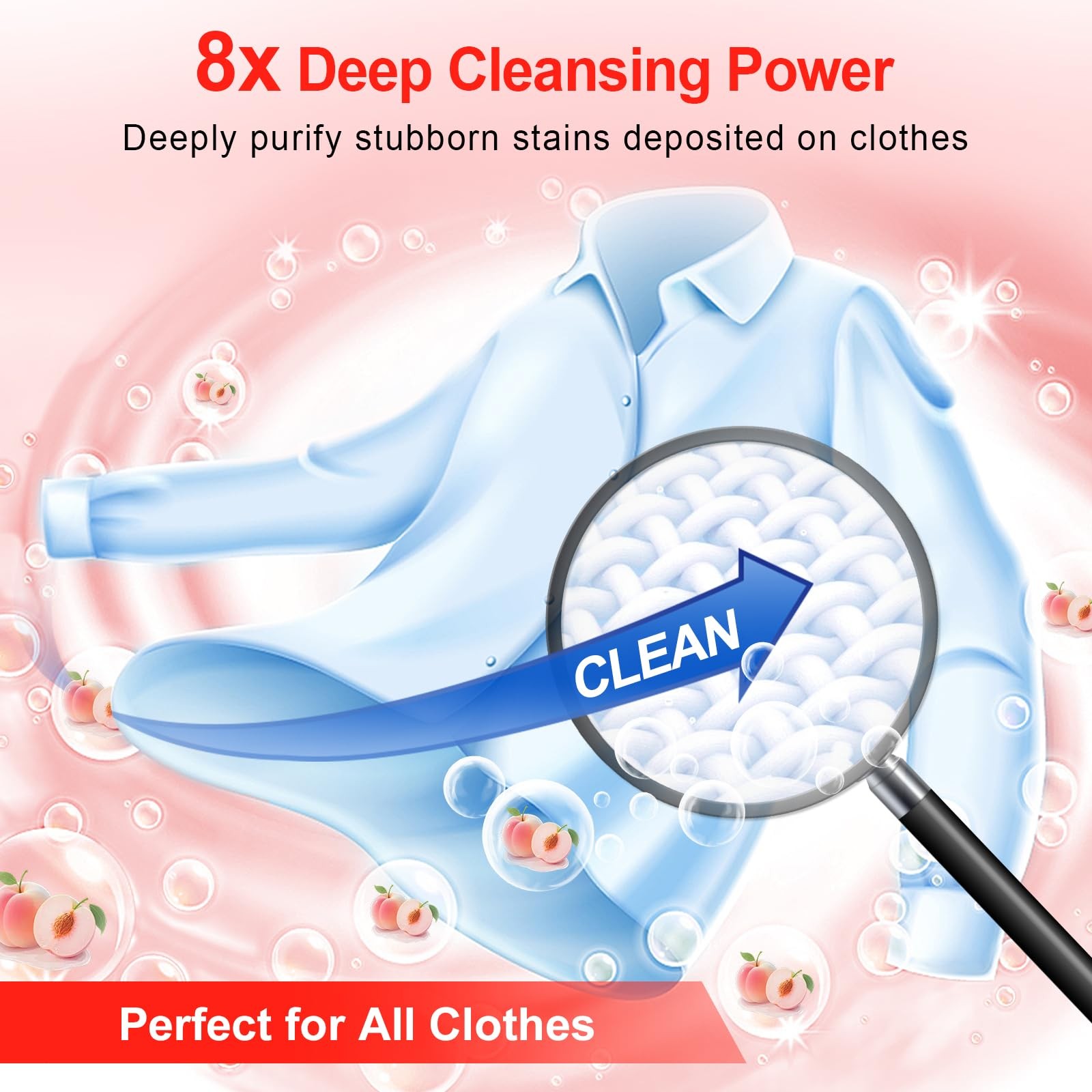 Laundry Detergent Sheets – Up To 128 Loads, Hypoallergenic, Eco-Friendly Peac…