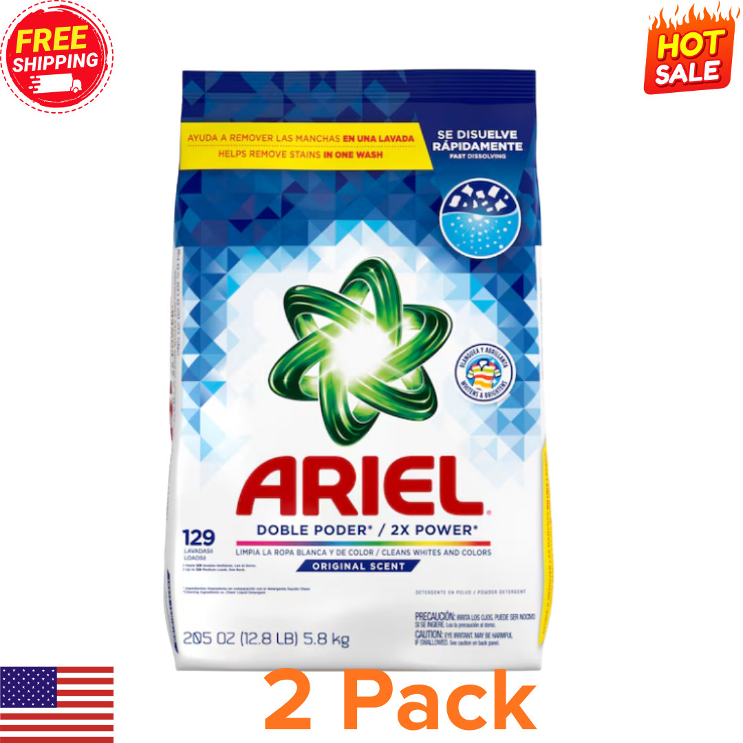 (2 pack)ARIEL Original HE Liquid Laundry Detergent 205 oz 129 Loads
