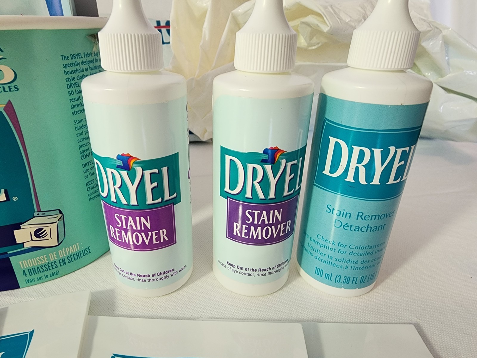 Dryel Starter Kit Lot Dry Clean At Home Original Scent w/ Bags, 10 Cloths