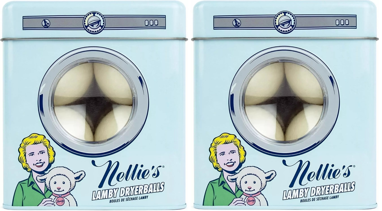 Nellie’s Lamby Dryerballs, 4-count, 2-pk, Non-Toxic, Chemical & Phthalate Free