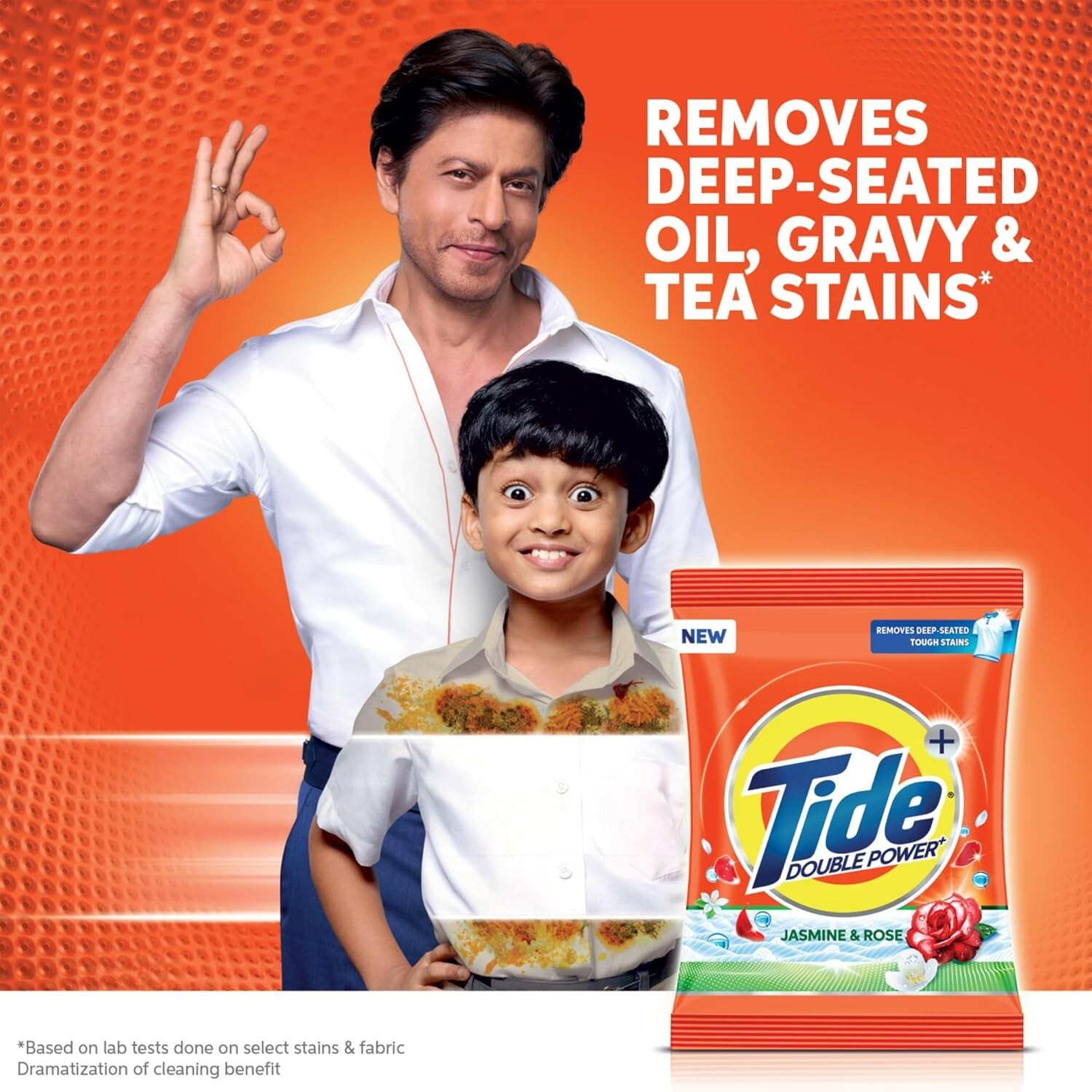 Tide Plus Double Power Detergent Washing Powder Jasmine & Rose 6kg + 2kg FREE