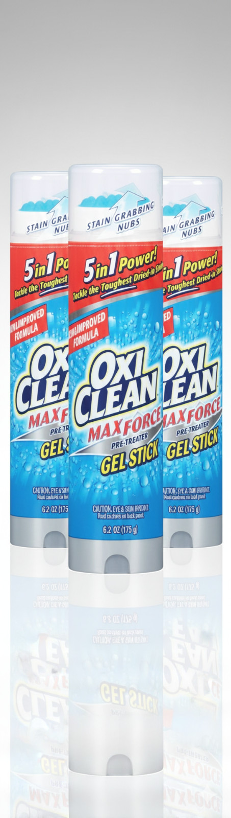 OxiClean Max Force Gel Stick Laundry Stain Remover 6.2 oz (Pack of 3)