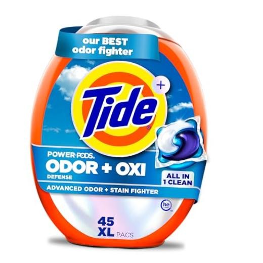 Odor Defense + Oxi Laundry Detergent Pacs Scent – 45 Count – Original