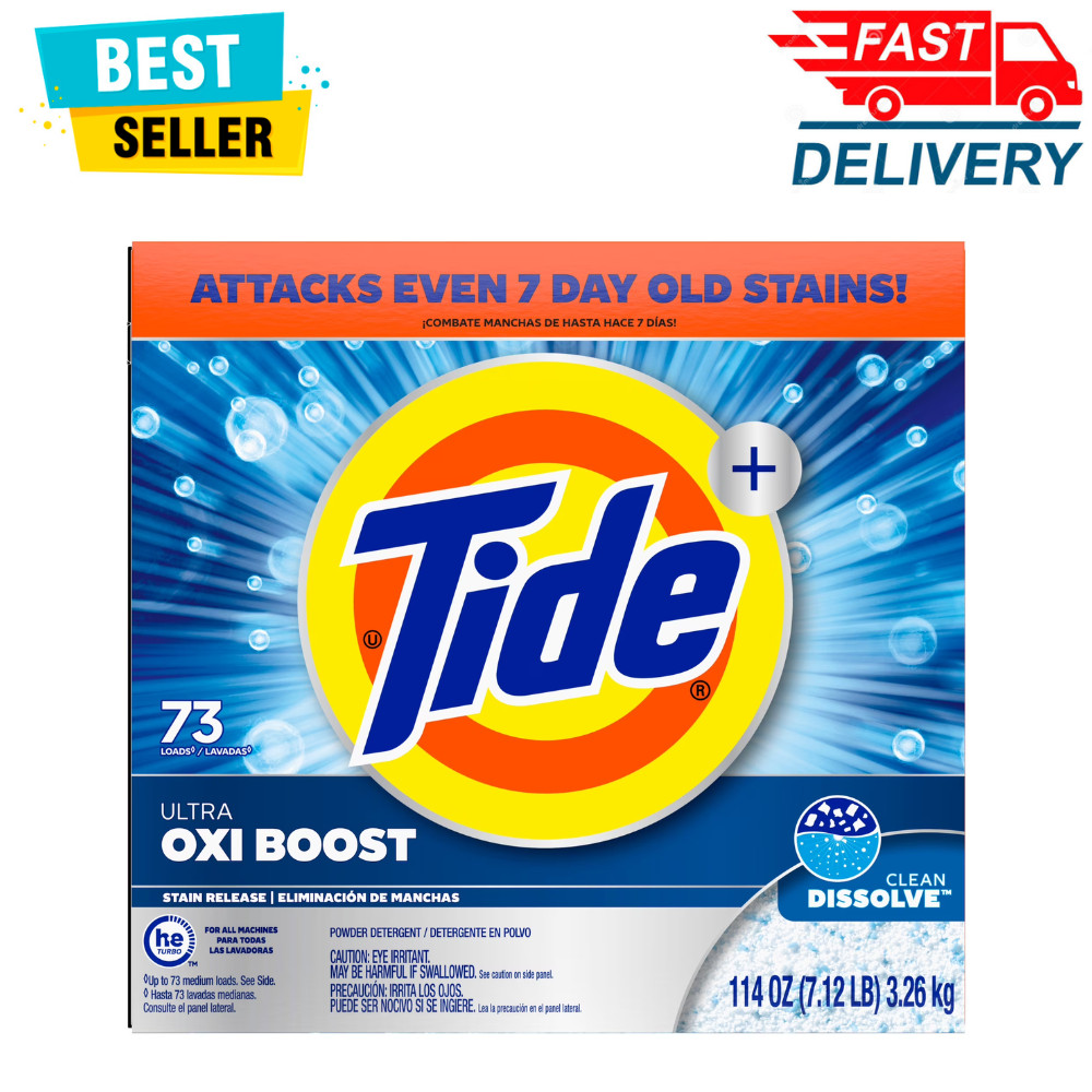 Tide Powder Laundry Detergent, Original Scent, 114 oz, 73 Loads, HE Compatible