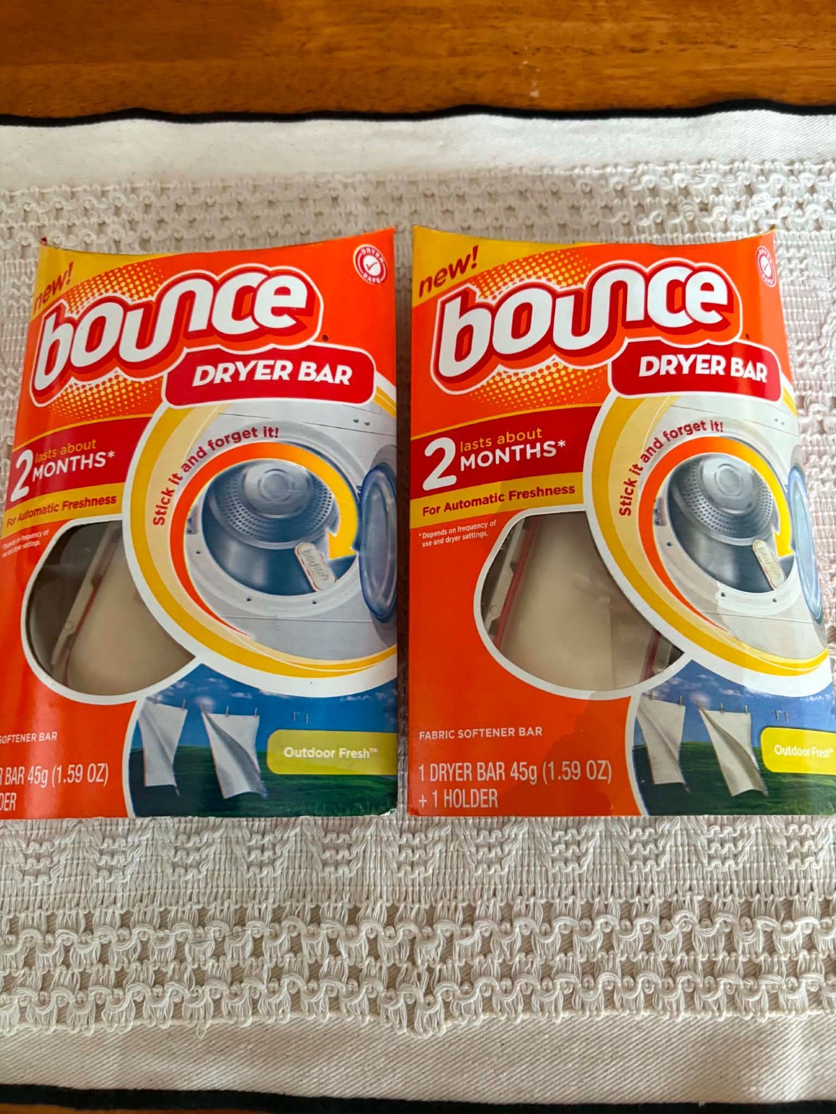 2 Bounce Dryer Bars (Outdoor Fresh) Discontinued & Rare – Brand New/unopened