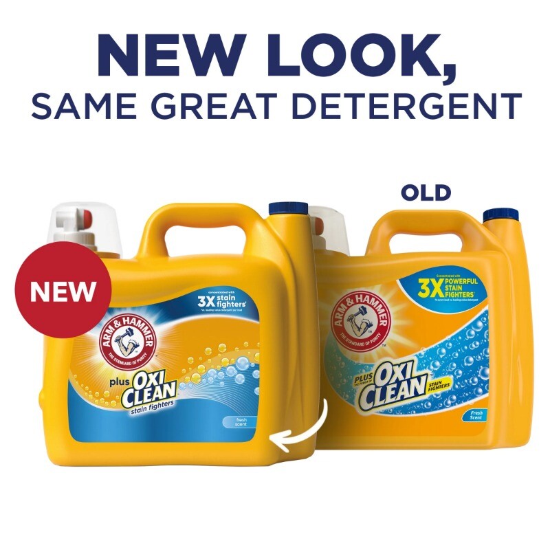 Stain Fighters Liquid Laundry Detergent, Fresh Scent, 166.5 fl oz, 128 Loads