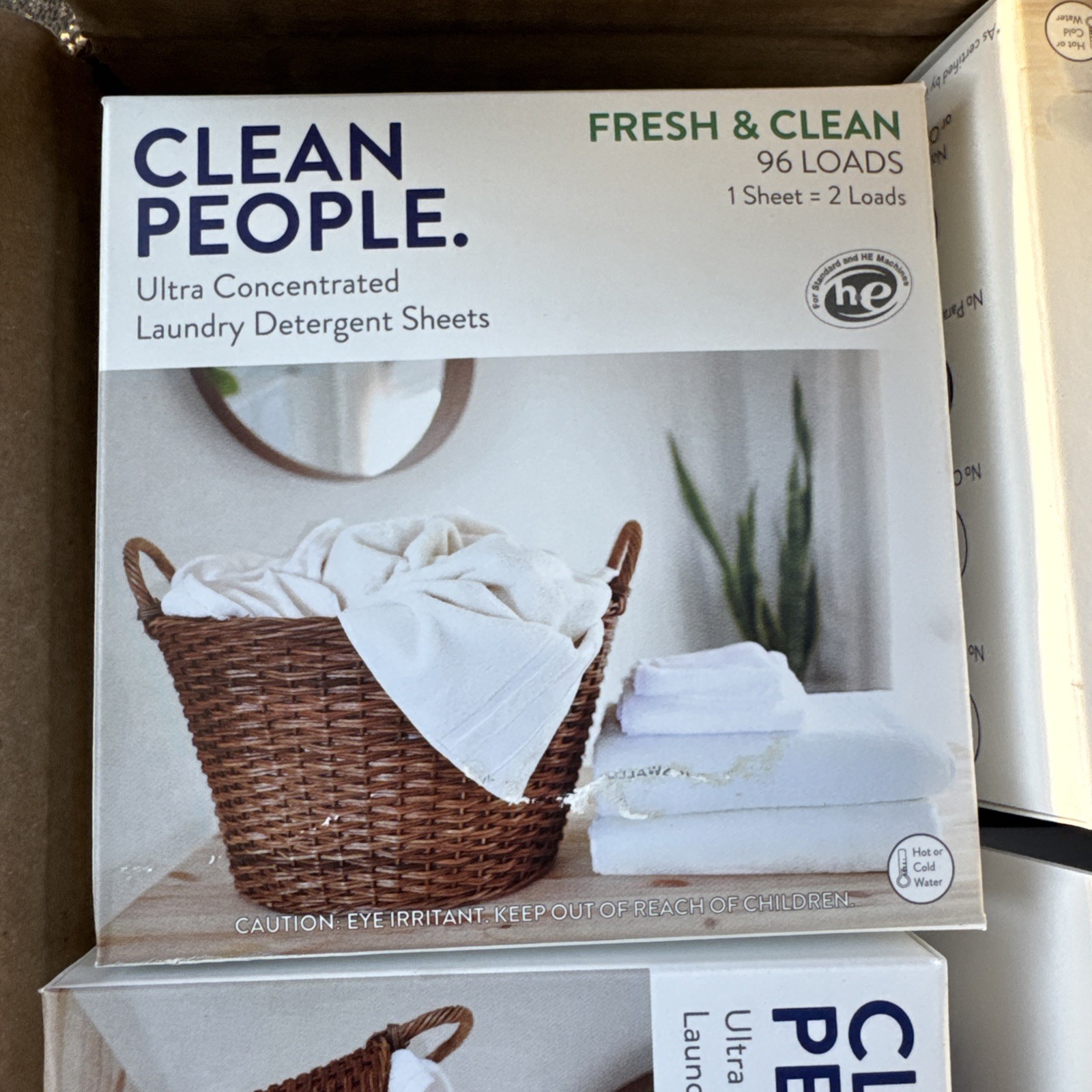 The Clean People Laundry Detergent Sheets Laundry Soap Ultra fresh&clean 192Load