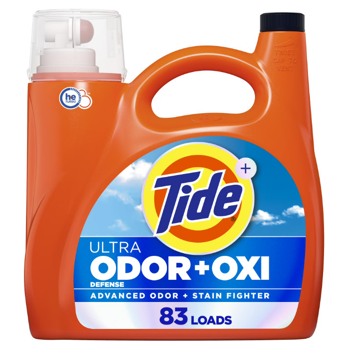 2 Pack Tide Ultra Odor Defense Plus Oxi Liquid Laundry Detergent, 117 fl oz Pk