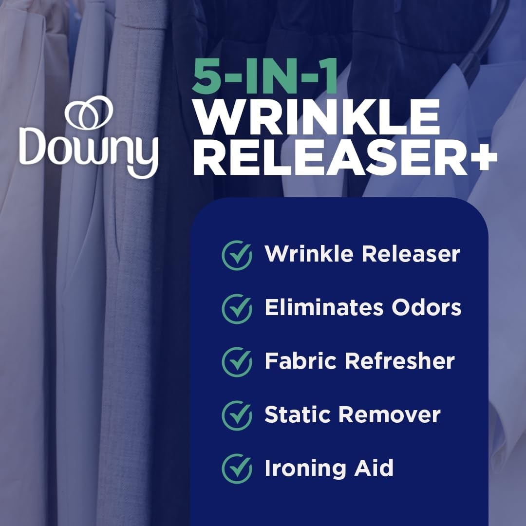 Wrinkle Releaser Spray, Static & Odor Eliminator, Crisp Linen, 33.8oz, 2 Pack