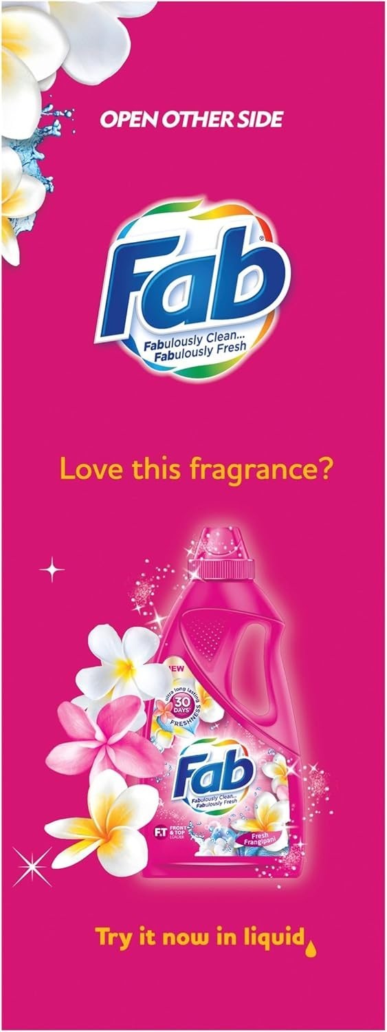 Fab Fresh Frangipani Laundry Powder Detergent 4Kg l AU FREE SHIPPING