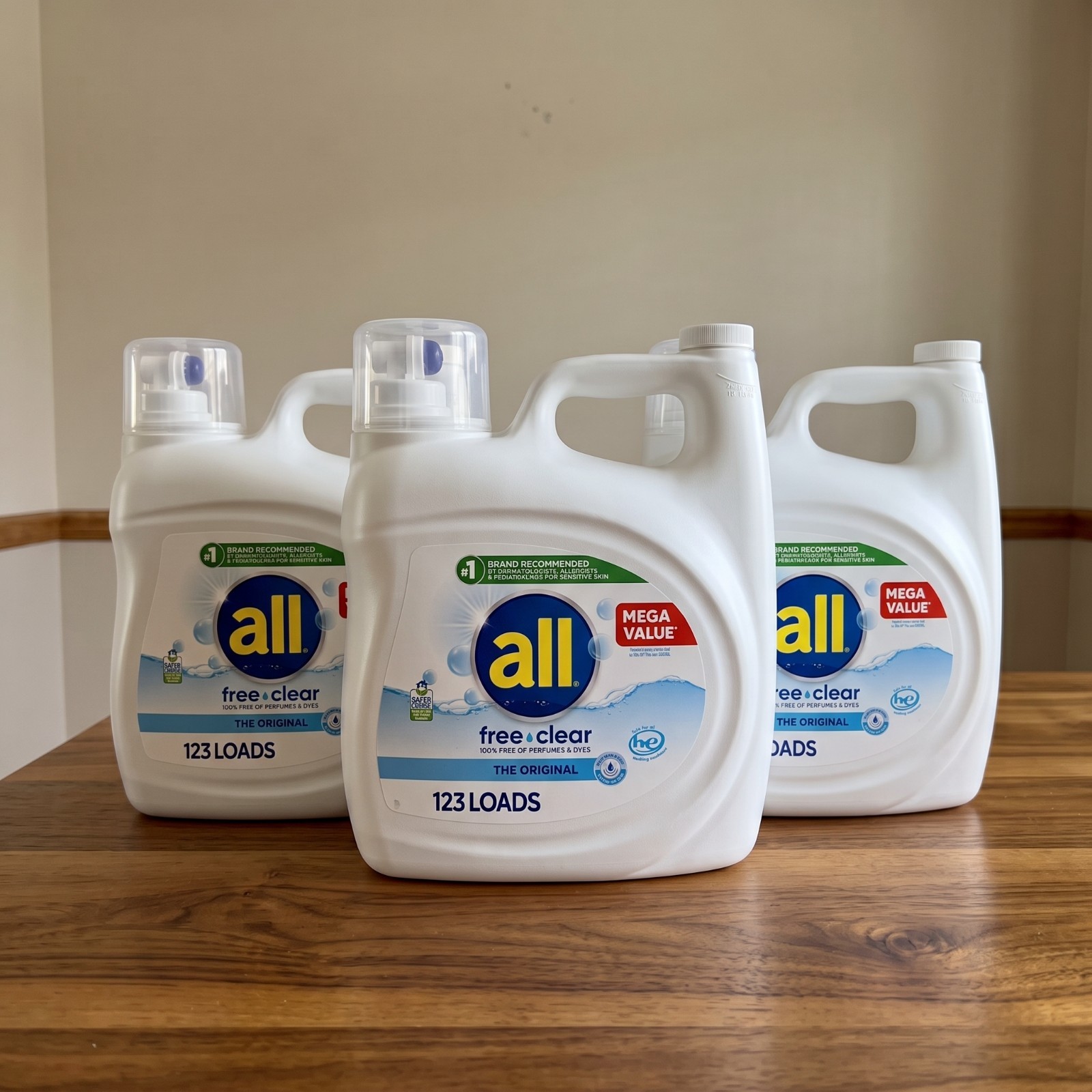 all Free Clear Liquid Laundry Detergent, 154 oz, 123 Loads