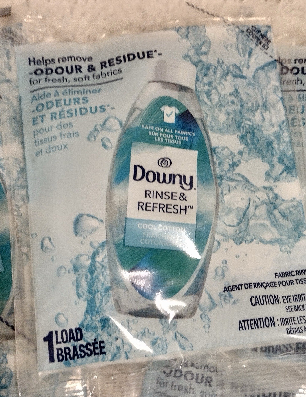 10 Pack of Single Load Downy Rinse & Refresh Cool Cotton Liquid Fabric Rinse