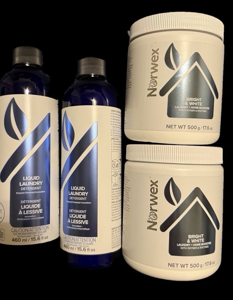 Norwex bundle 2x Liquid laundry unscented & 2x Oxy Booster.