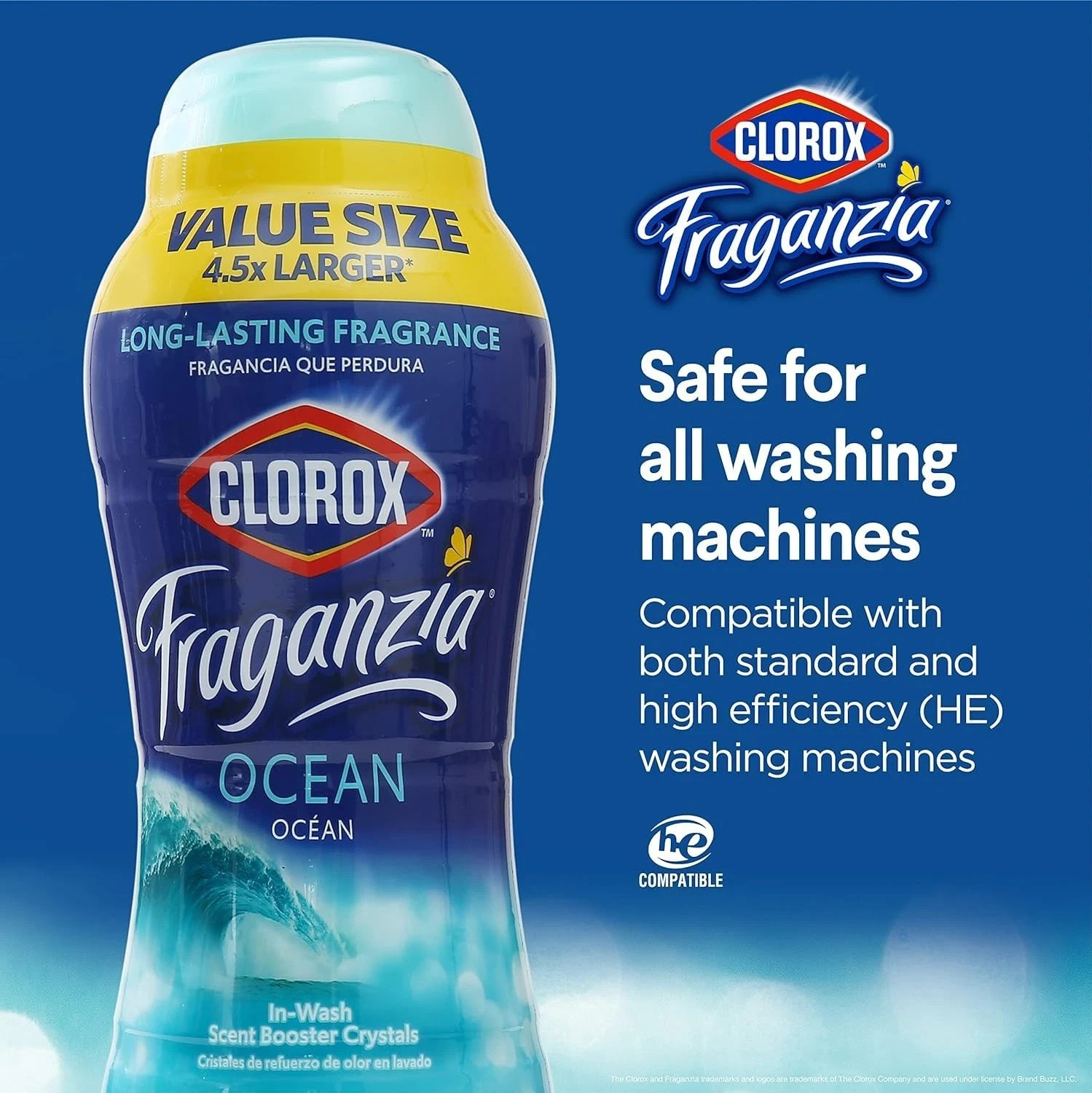 Clorox Fraganzia Ocean In-Wash Long Lasting Scent Booster Crystals 70oz.