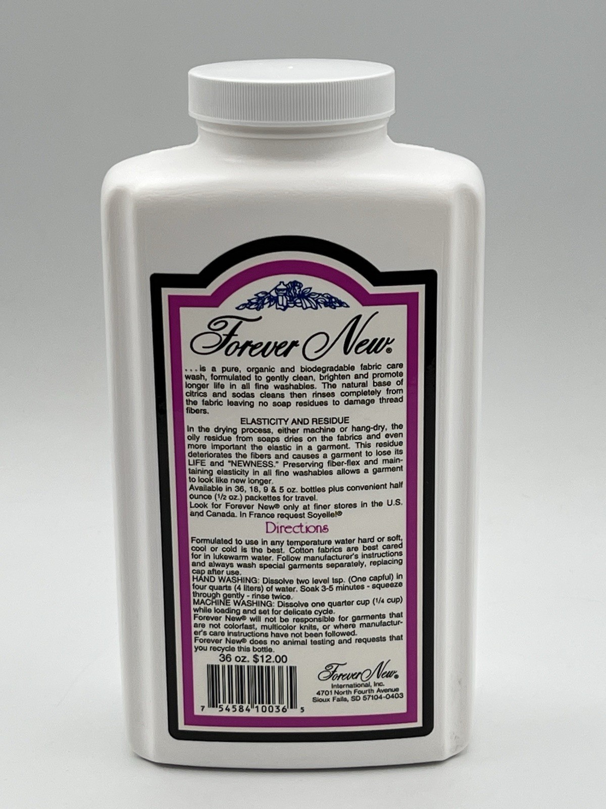 Forever New Fabric Care Wash Classic Original Laundry Detergent Granular 36oz