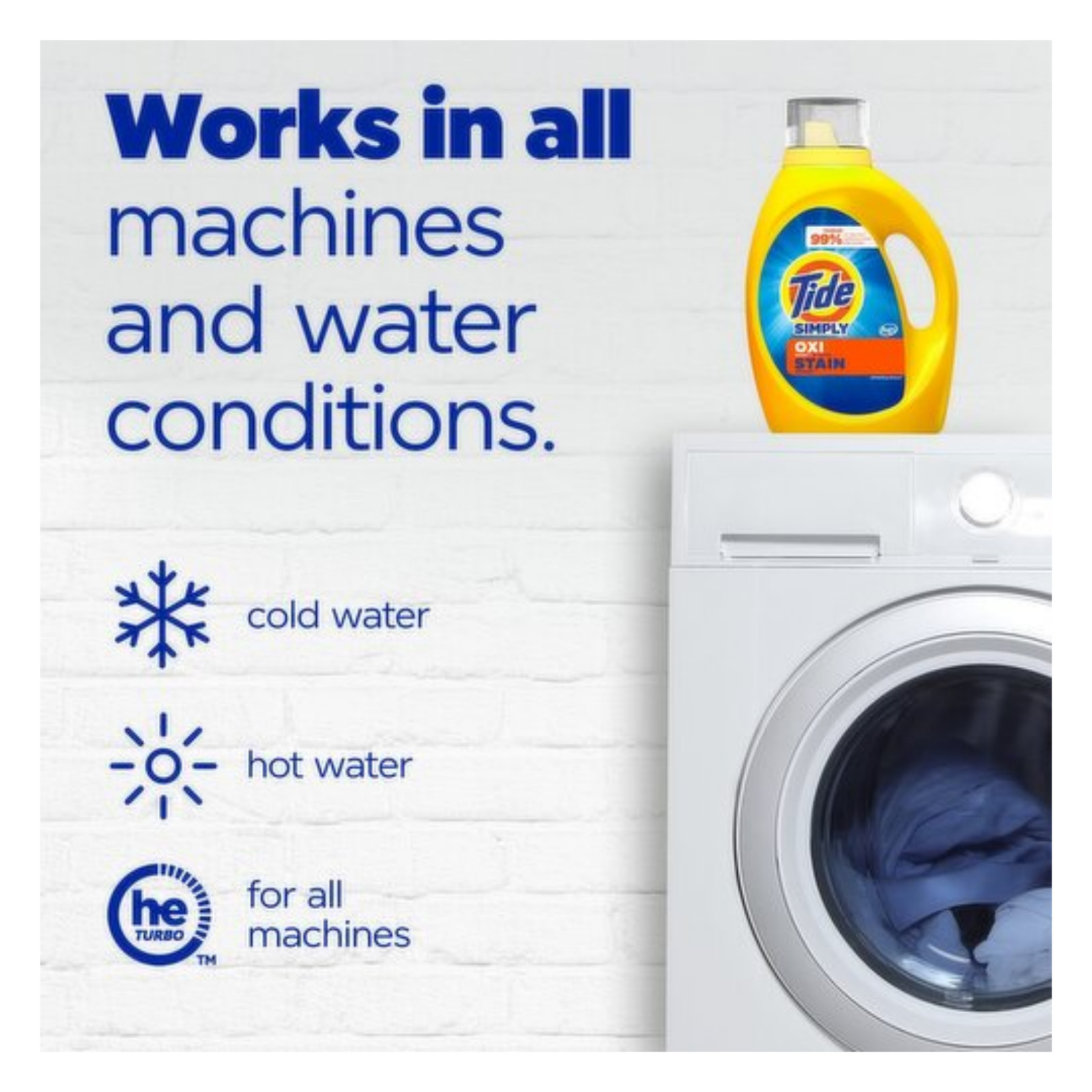 Tide Simply Oxi Boost Liquid Laundry Detergent Refreshing Breeze Ultra Stain Rel