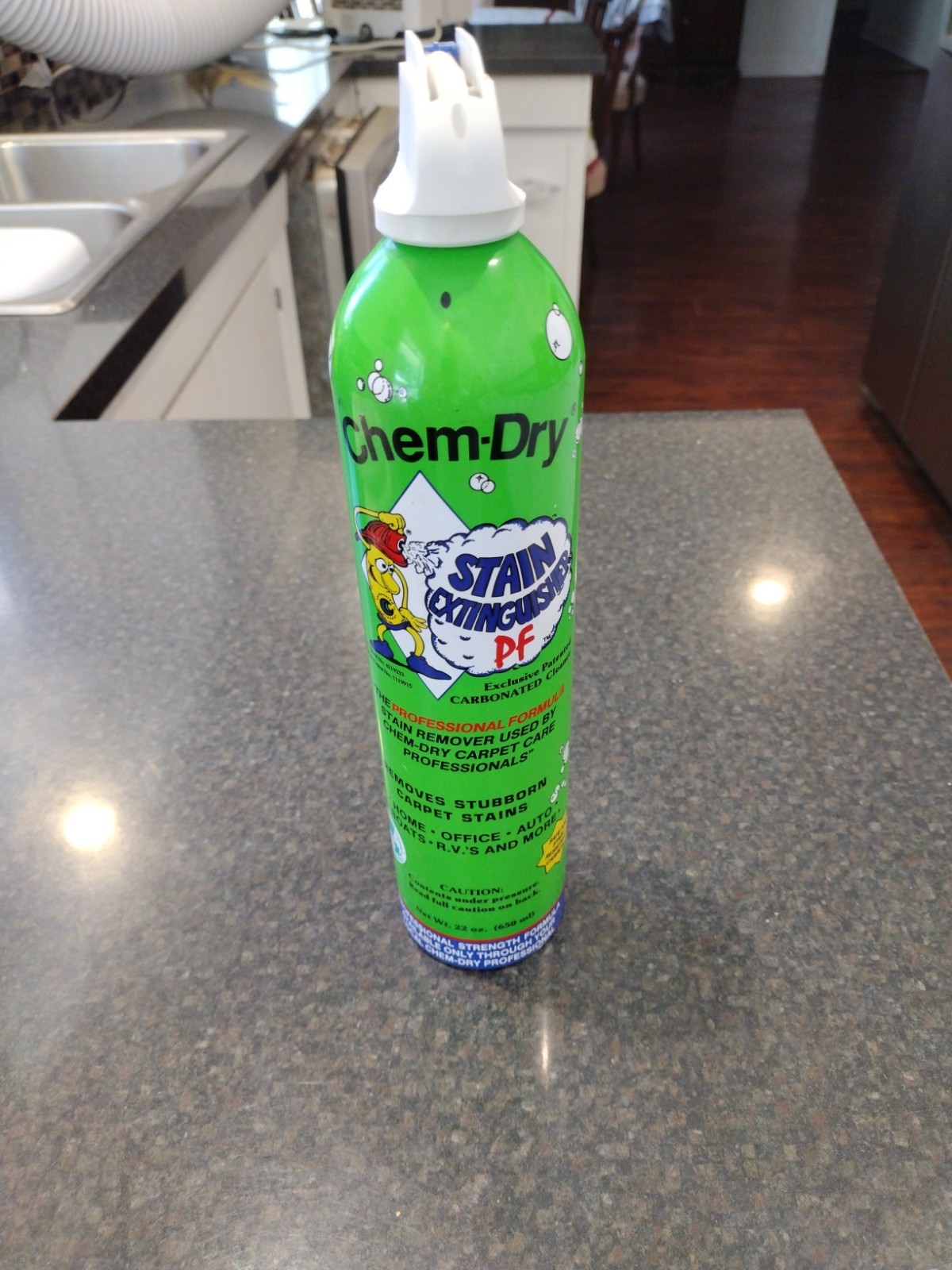Vintage Chem Dry Stain Extinguisher 22oz Big Carpet Cleaner RARE!! 95% Full