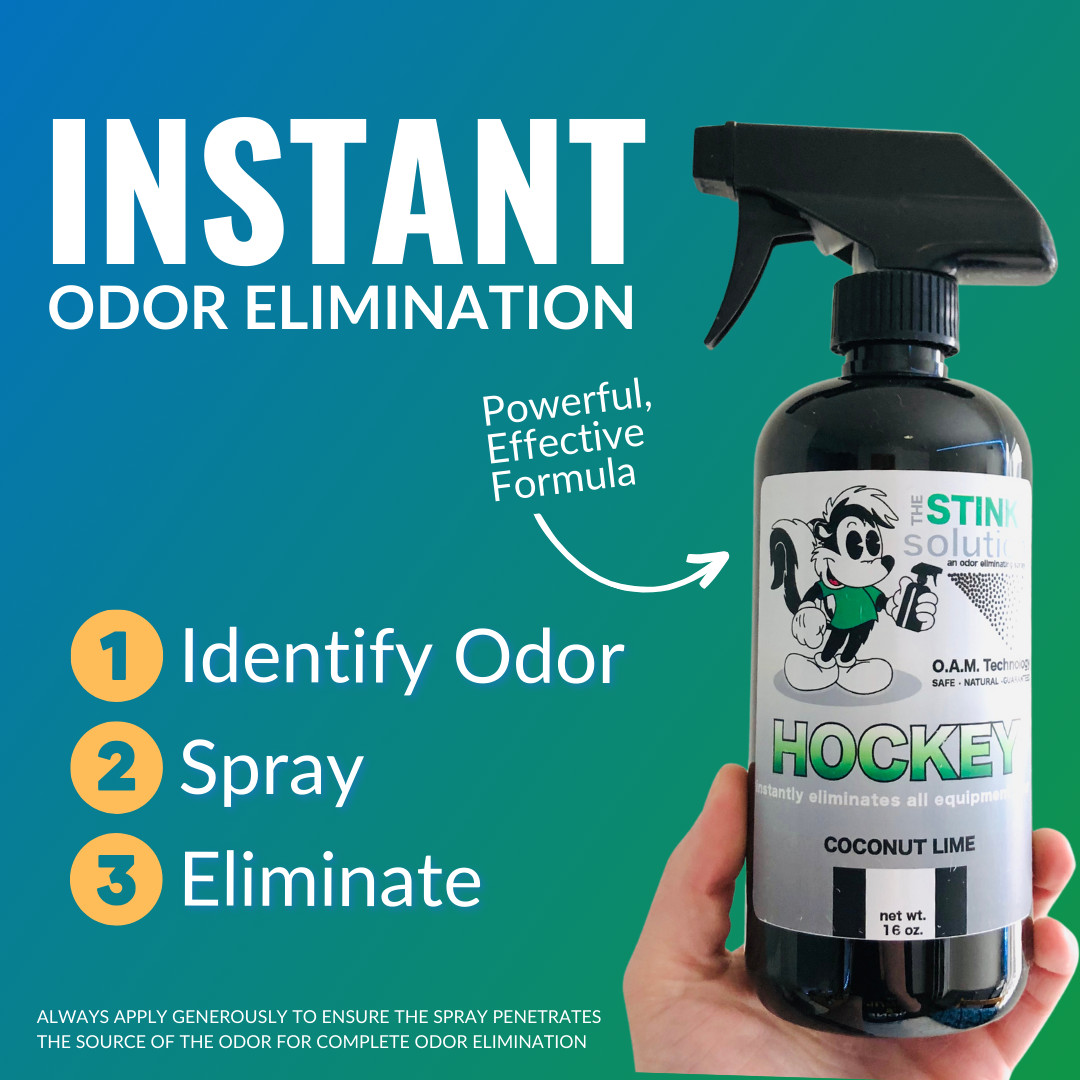 The Stink Solution Hockey Odor Eliminating Spray Coconut Lime – 2 16 oz Bottles