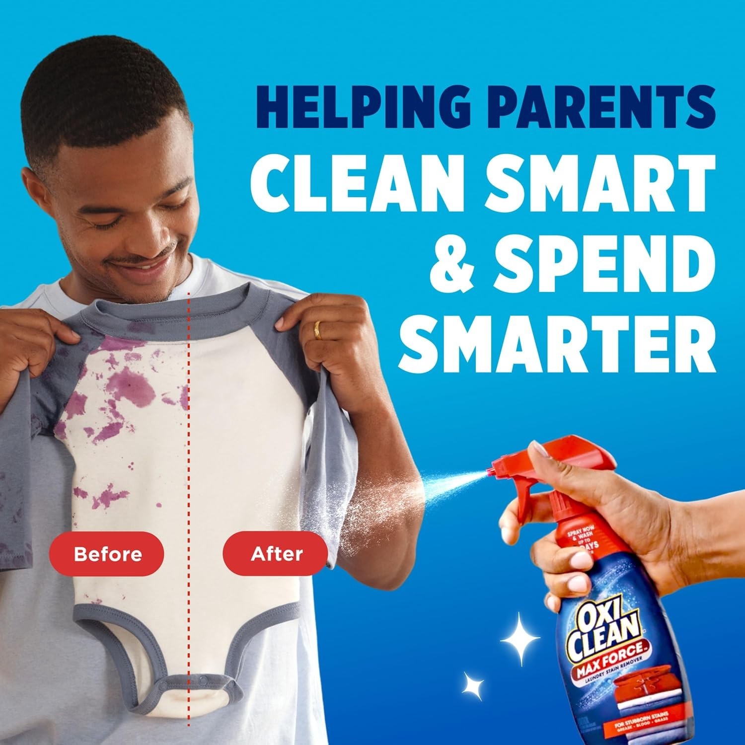 Max Force Stain Remover Spray – 12 Fl Oz (Pack of 3) | Effortlessly Erase Tou…