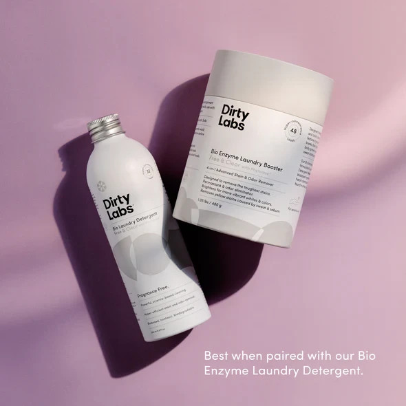 Dirty Labs Bio Enzyme Laundry Booster | 48 Loads | Phytolase® Formula | Eco-Safe