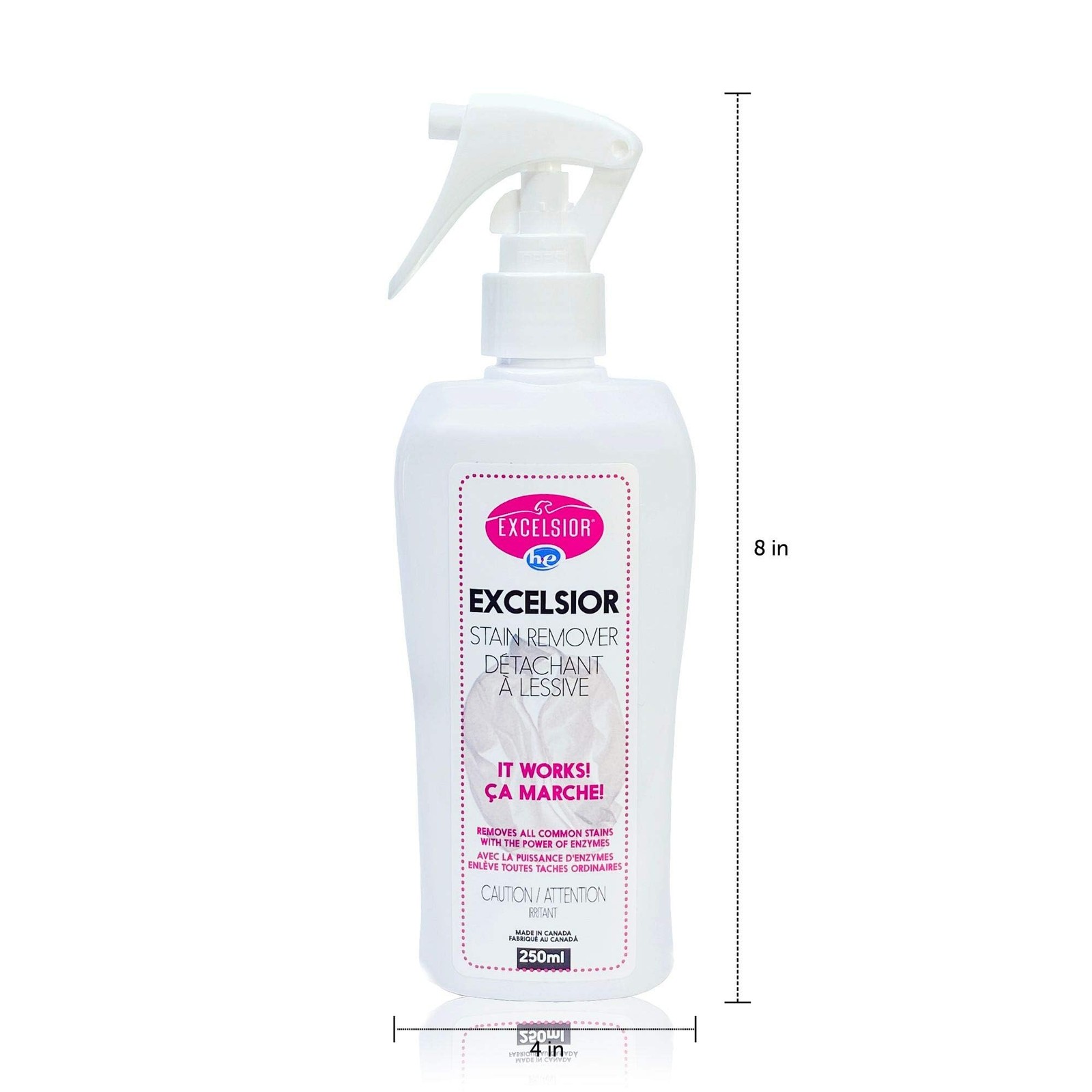 Excelsior HE Laundry Stain Remover Spray for cleaning clothes naturally with …