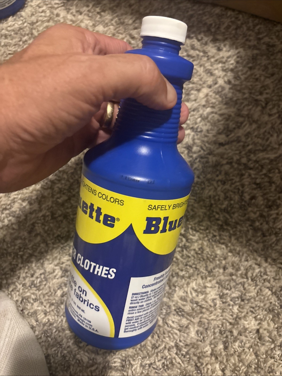 Bluette Concentrated Liquid Laundry Bluing / Laundry Detergent Whitener 32 fl oz