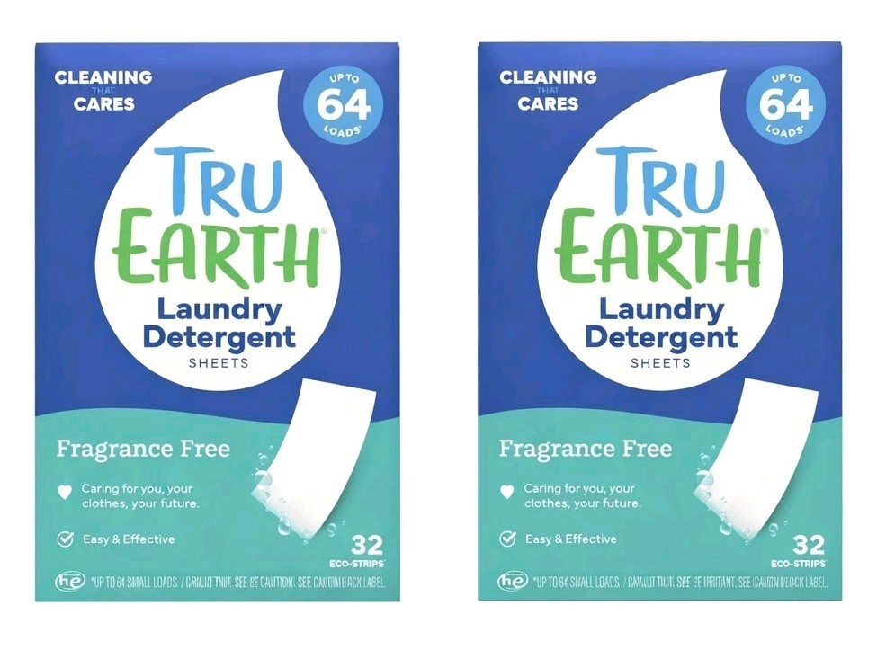 🧺 Tru Earth Laundry Detergent Sheets Fragrance Free • 64 Sheets