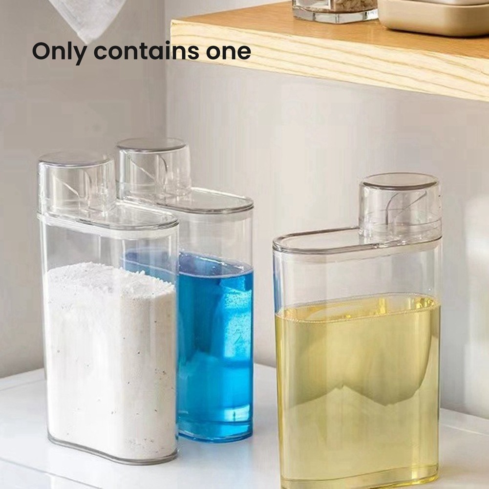 Transparent Laundry Detergent Dispenser Bottle Sealed Tank for Detergent8632