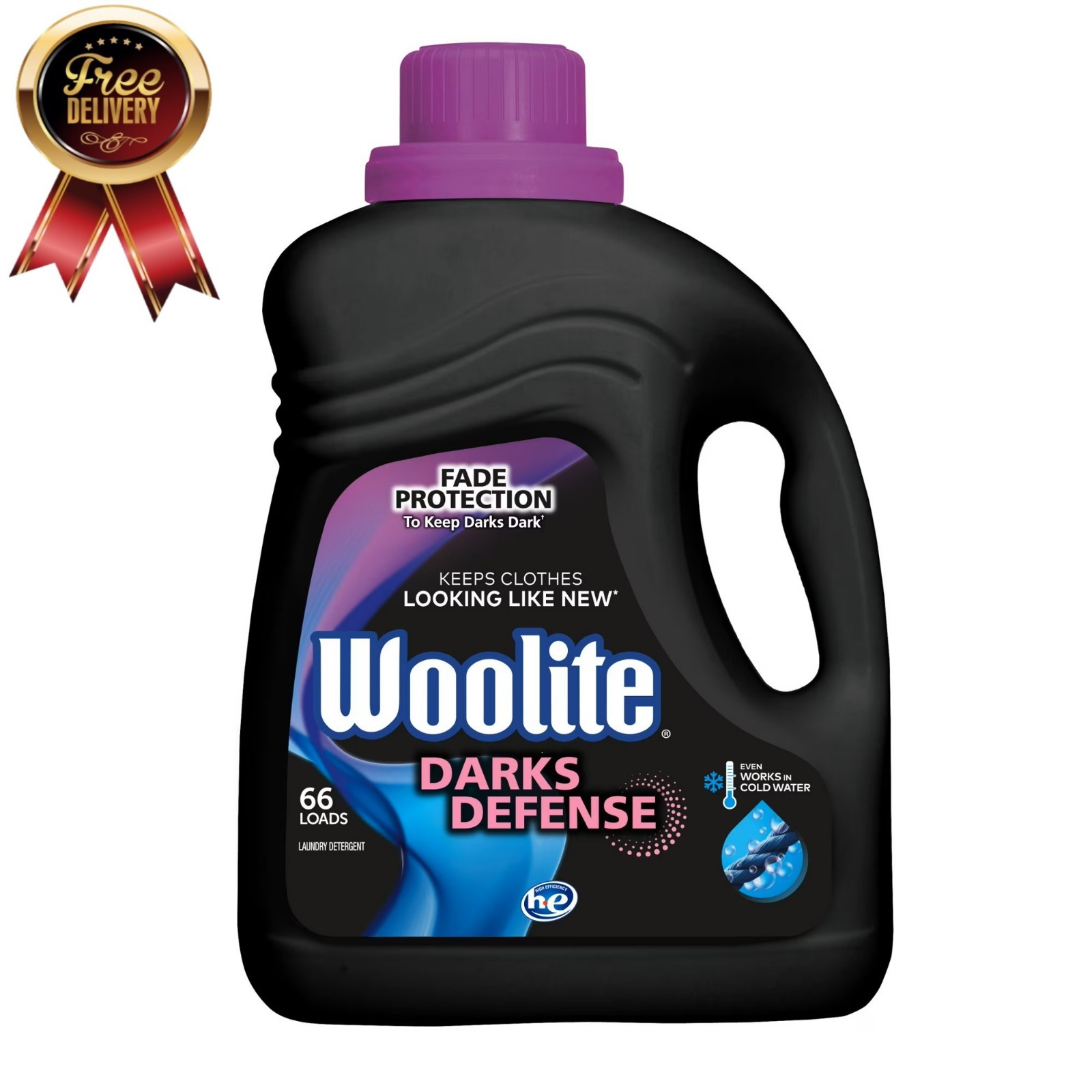 Darks Defense Liquid Laundry Detergent, 100 Fl Oz, 66 Loads