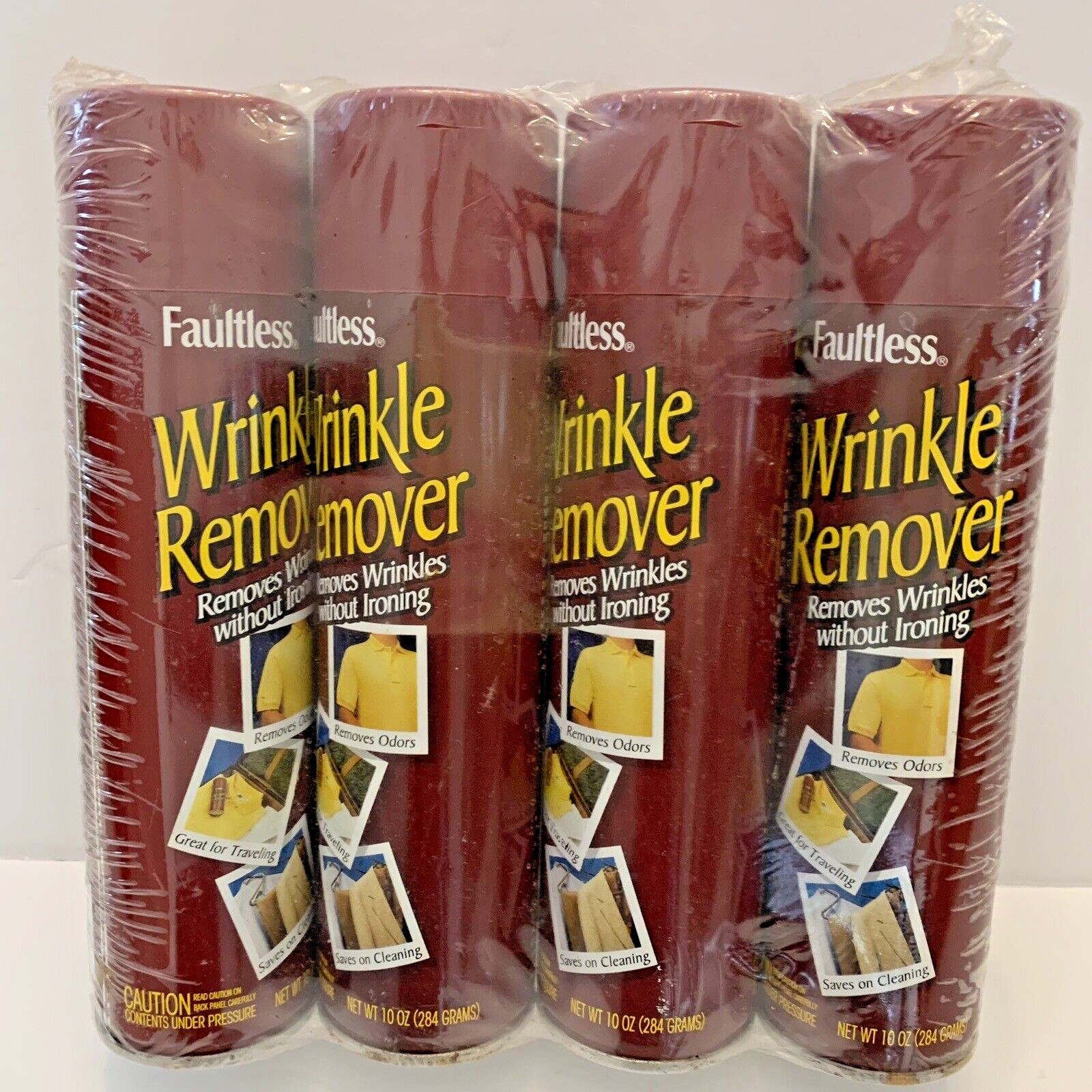 Faultless Wrinkle Remover Spray 10 Oz rare discontinued lot of 4 pk