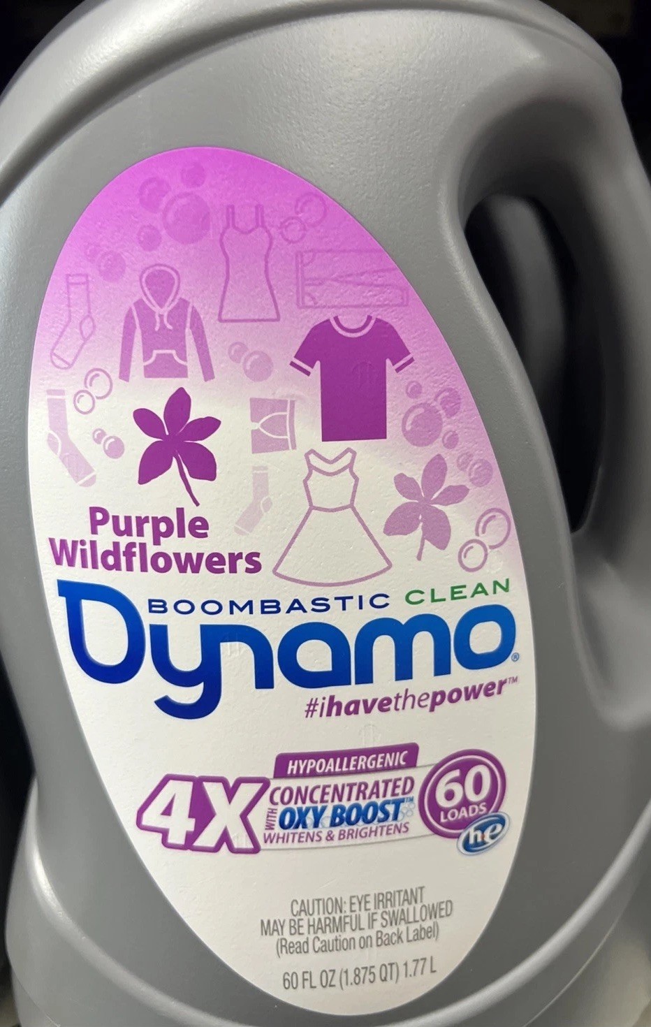 2X Dynamo Purple Wildflowers Laundry Detergent 60 oz each HE Oxy Power NEW DBF