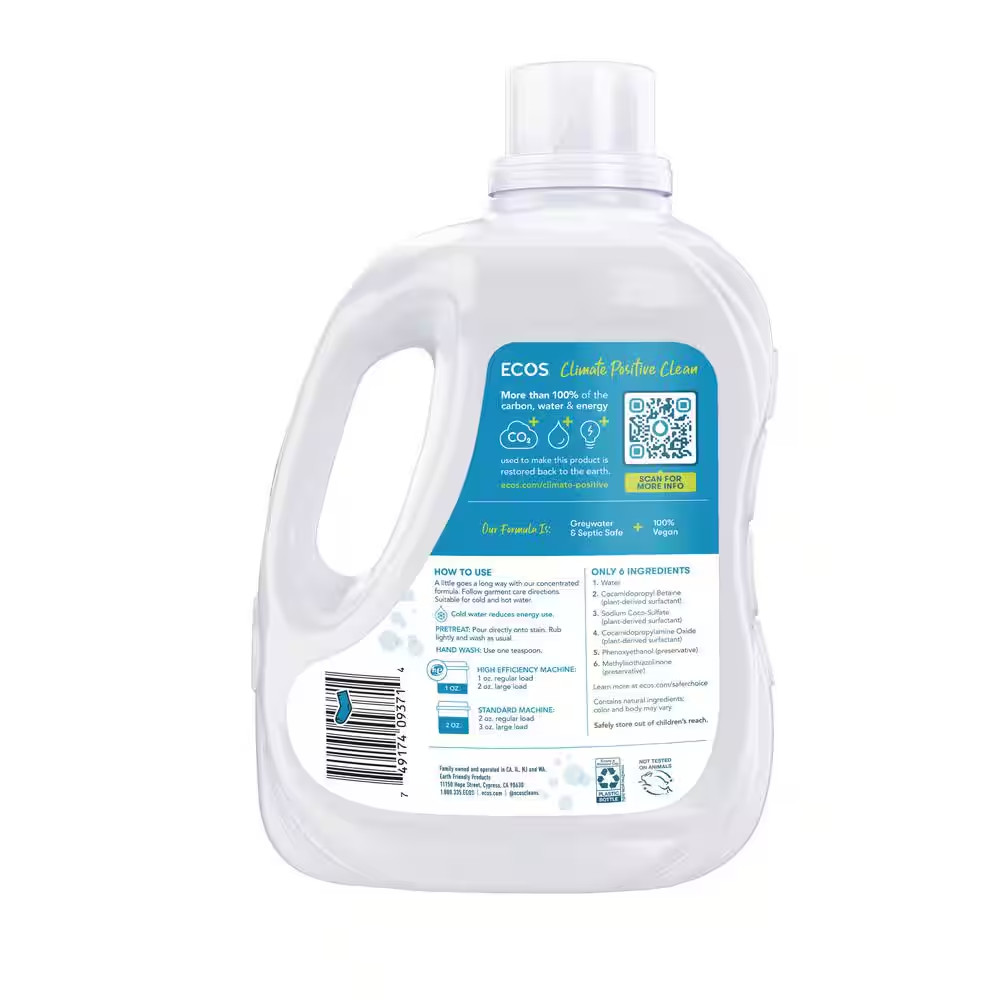 170 Oz. Free and Clear Liquid Laundry Detergent