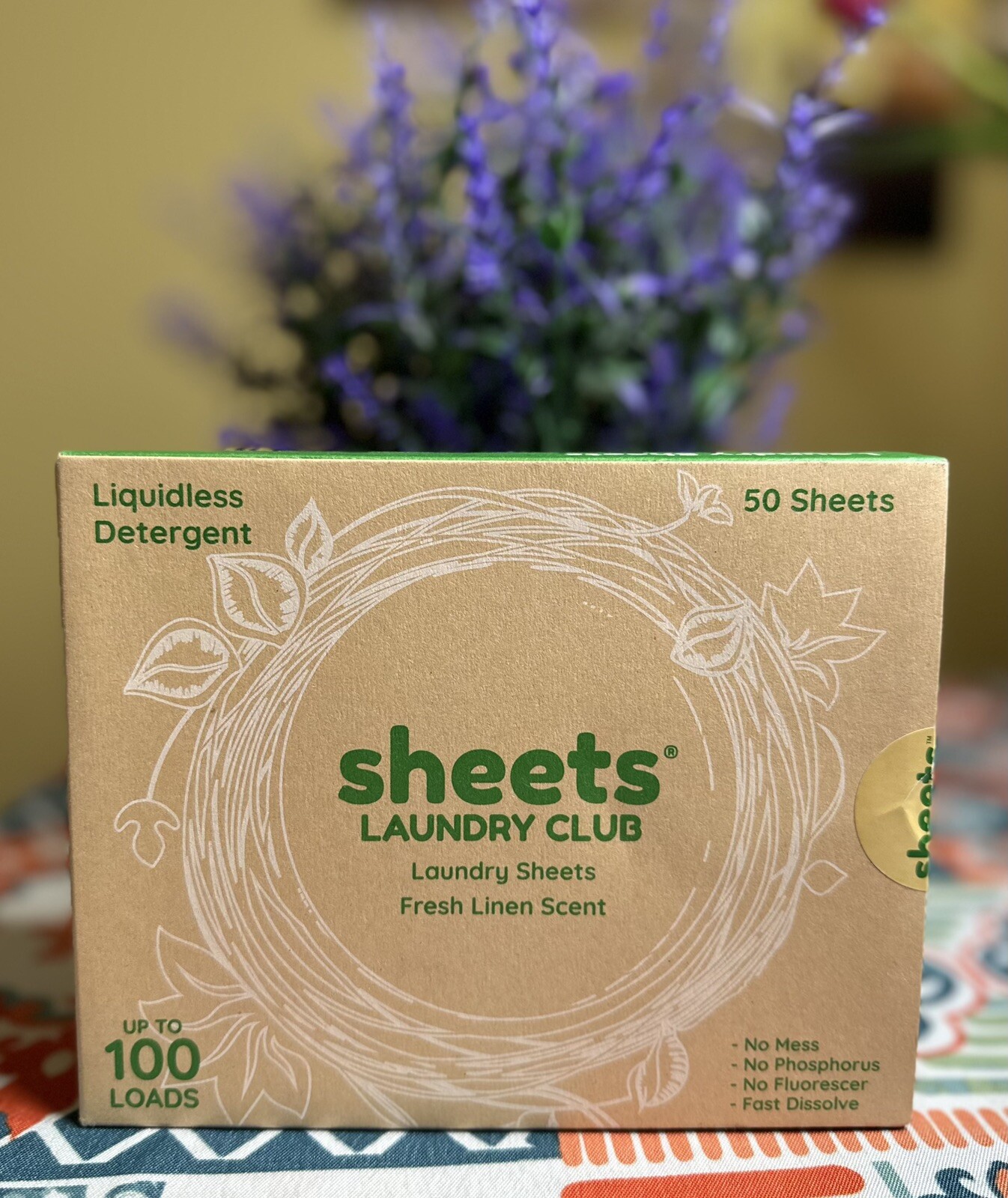 Sheets Laundry Club Laundry Detergent Sheets, Fresh Linen Scent, 50 sheets New