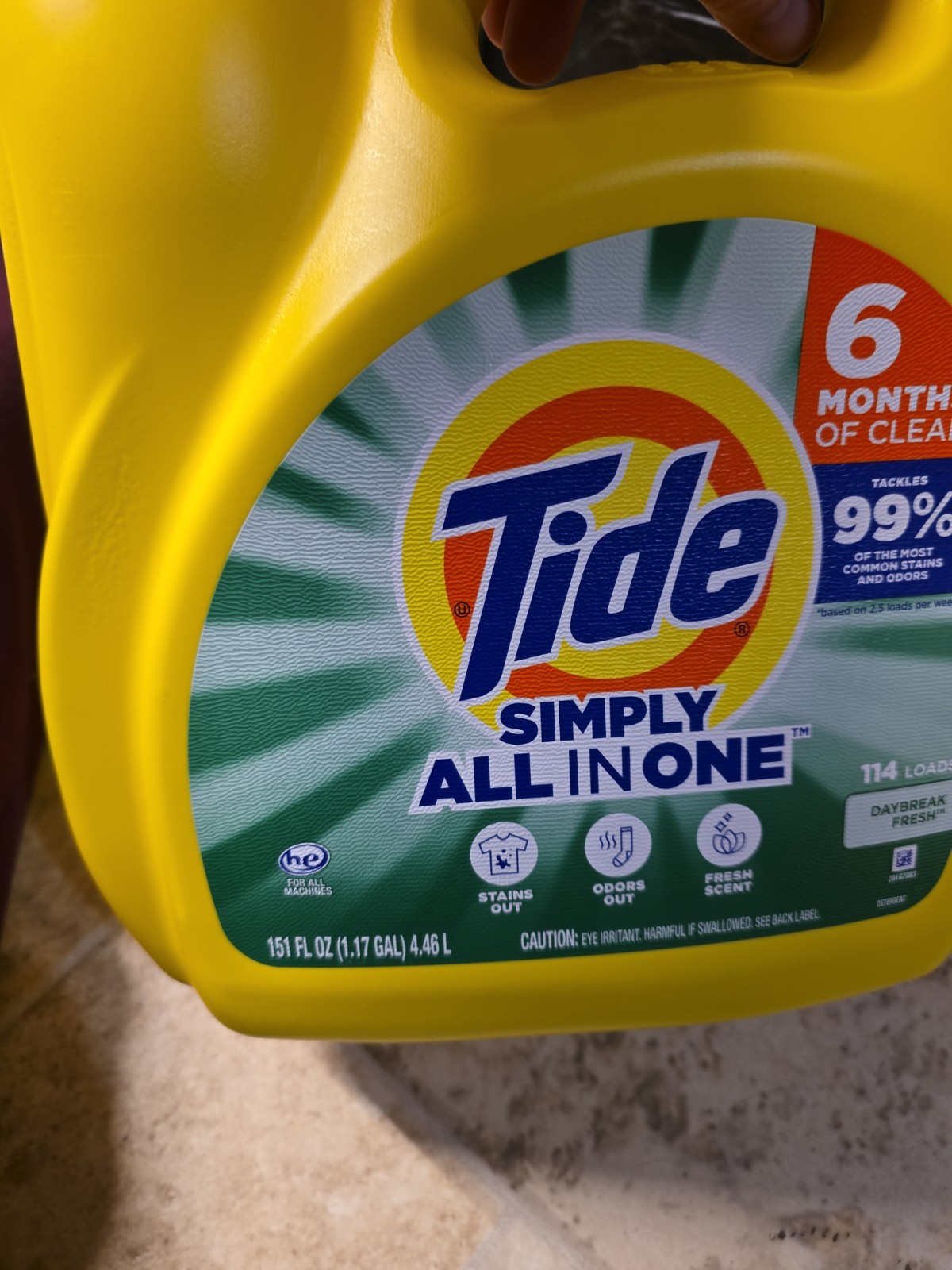 Tide Simply All In One 151 Fl Oz Laundry Detergent New 114 Loads* HE New