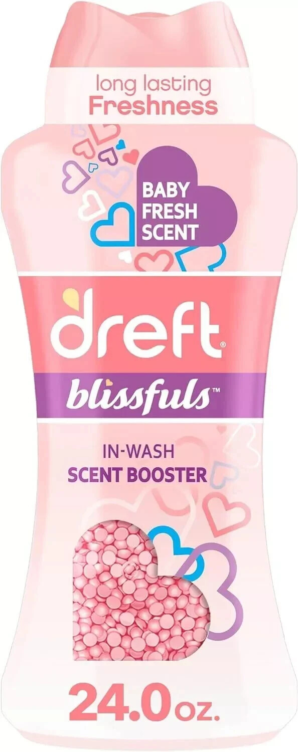 Dreft Blissfuls In-Wash Scent Booster Beads, Baby Fresh 1 Count (Pack of 1)