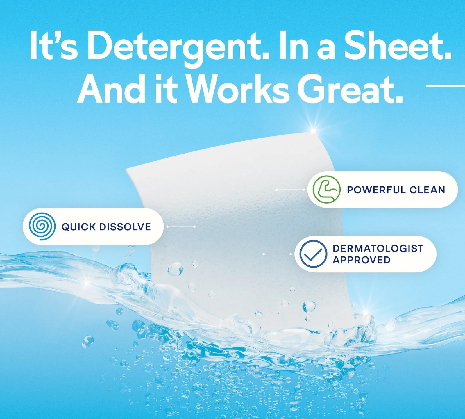 Earth Breeze Laundry Detergent Sheets, Fresh Scent, 14 Sheets, 28 Loads
