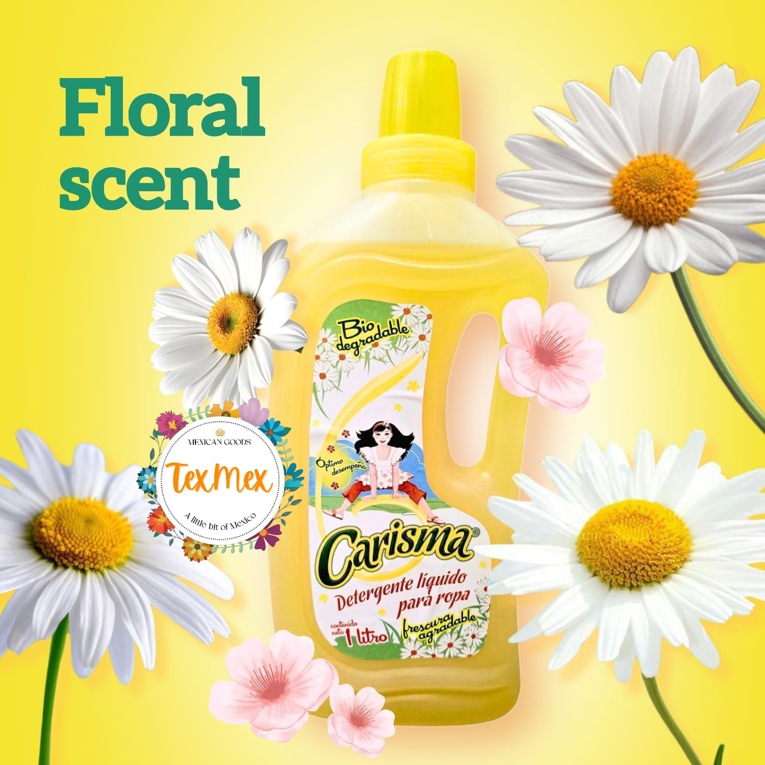 CARISMA JABON LIQUIDO 1 L X2 FLORAL QUITAMANCHAS BIODEGRADABLE 2 PACK