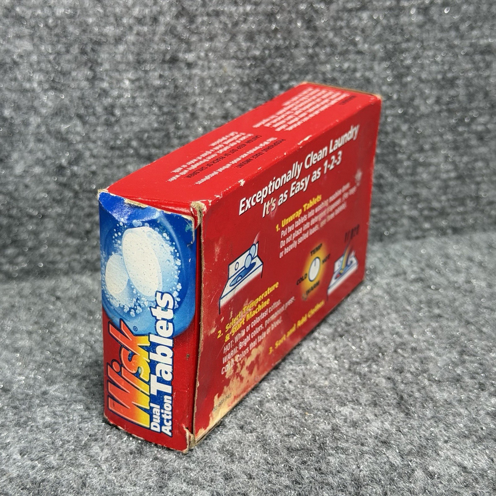 Wisk Dual Action Tablets Laundry Detergent 2 Pack Discontinued 2000 – Rare – OS