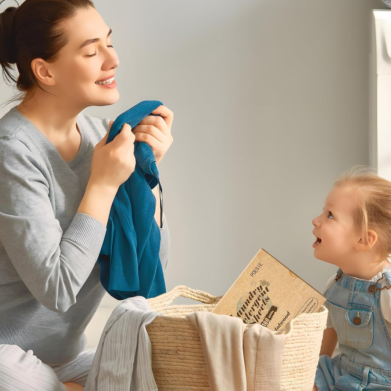 Concentrated Sandalwood Laundry Detergent Sheets – 160 Sheets, Travel Essential