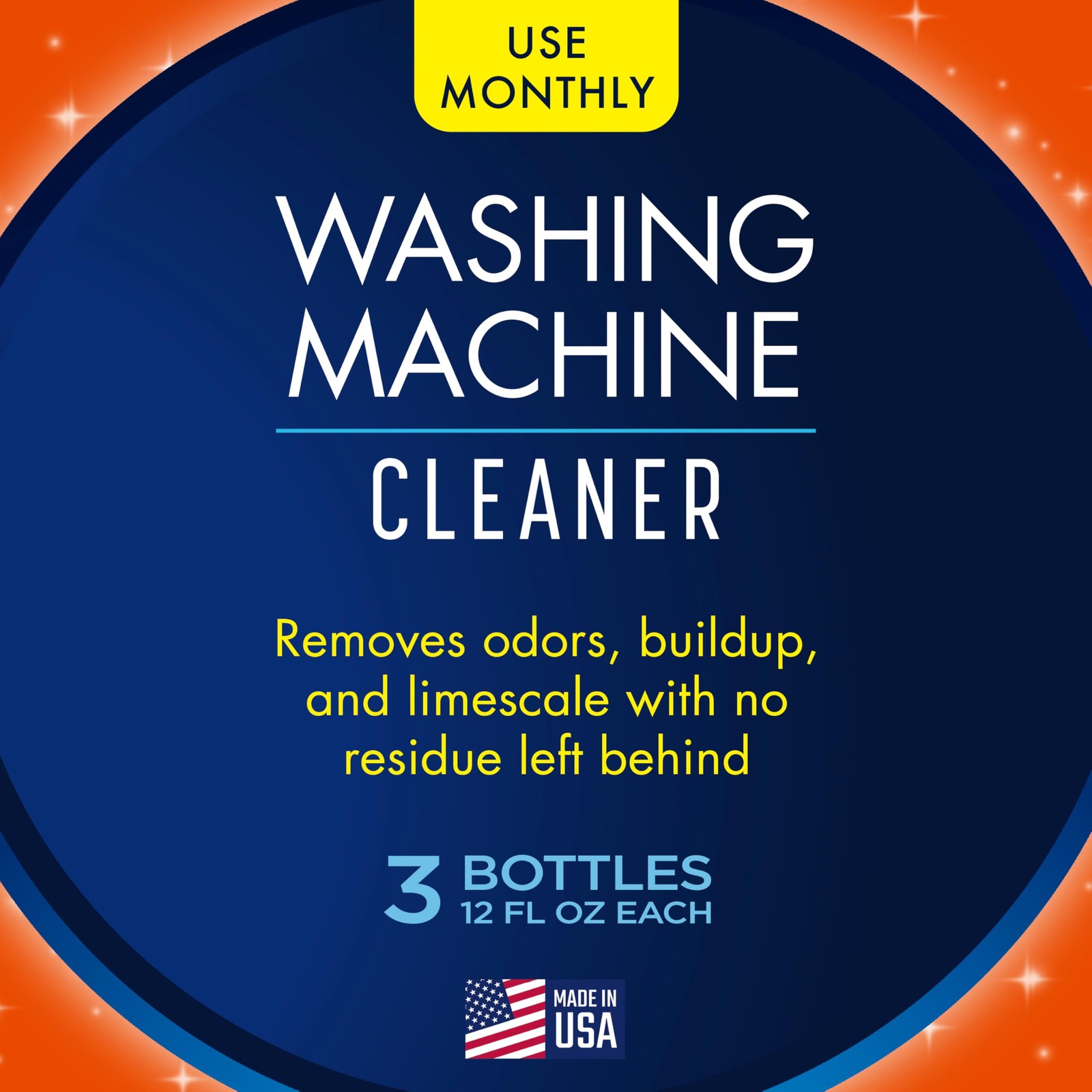 Glisten Washing Machine Cleaner, Helps Remove 36 Fl Oz (Pack of 1), White